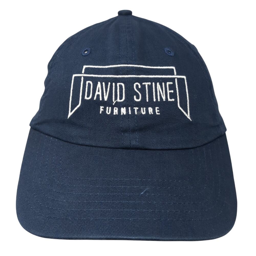 David Stine Furniture Strapback Baseball Cap Blue One Size Adjustable 6 Panel